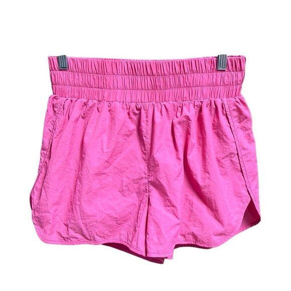 Easel Women’s Pink Wide Waistband Nylon Running Short Size Medium NEW - Picture 1 of 5